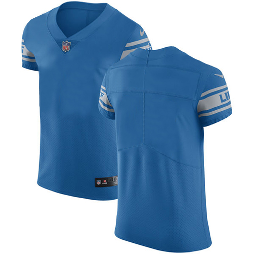 Nike Lions Blank Blue Team Color Men's Stitched NFL Vapor Untouchable Elite Jersey